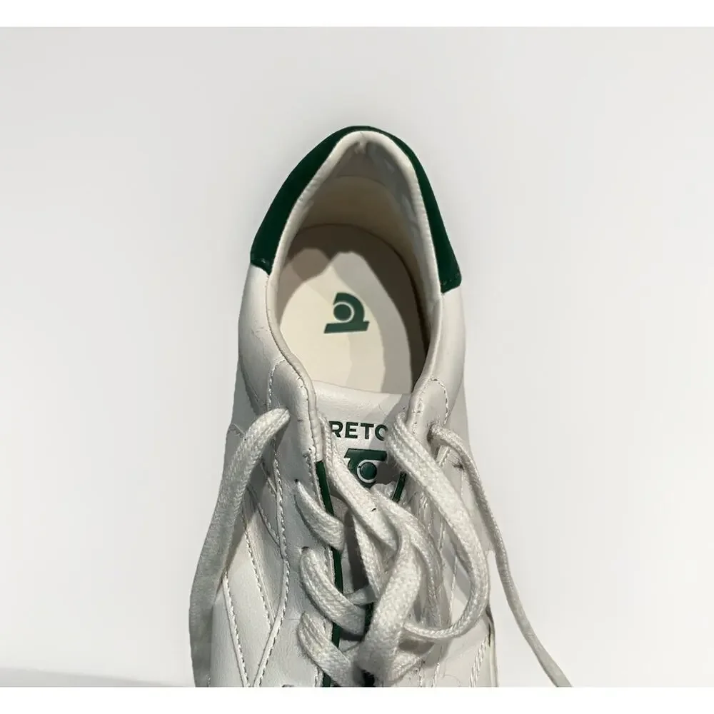 Tretorn Swerve Sneakers Women’s 9 White Green Low Top Court Tennis Casual Shoes
